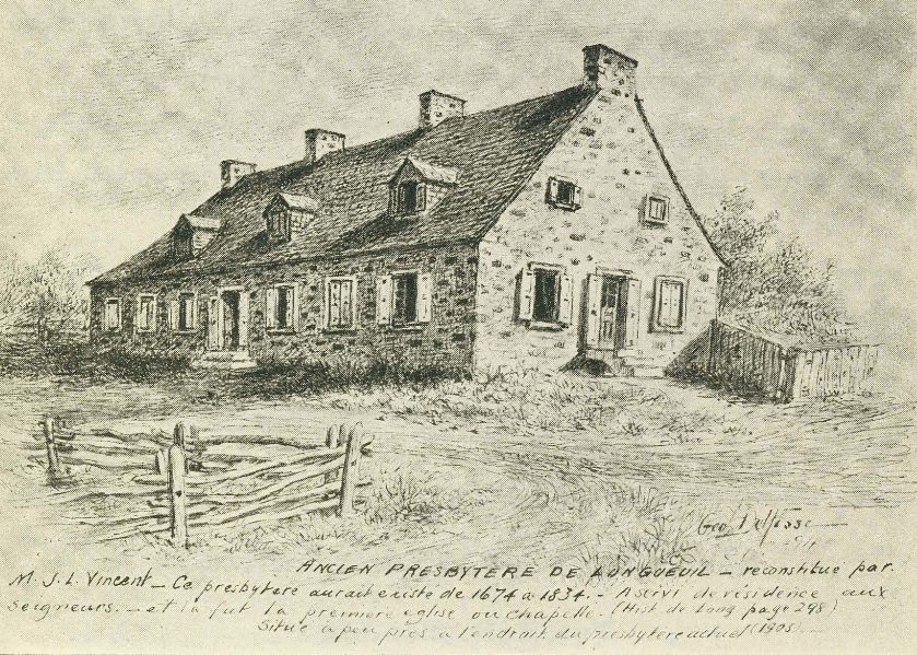 Manoir du fondateur de Longueuil Charles Le Moyne, situé à l'intersection de la rue Saint-Charles Est et du chemin de Chambly