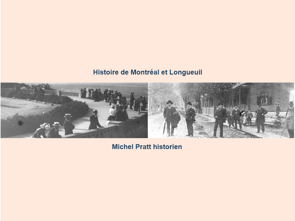 Photo de gauche : belvédère du Mont-Royal à Montréal Photo de droite, chemin de Chambly dans le Vieux-Longueuil vers 1900
