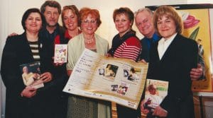 Remise des Grands Prix du livre de la Montérégie 2001 par l'Association des auteurs de la Montérégie.